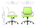 Ergoplus green  / white Компьютерное кресло