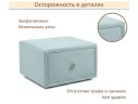 Мягкая прикроватная навесная тумба Mild мята пастель