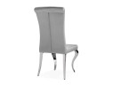Lund dark grey / steel Стул на металлокаркасе