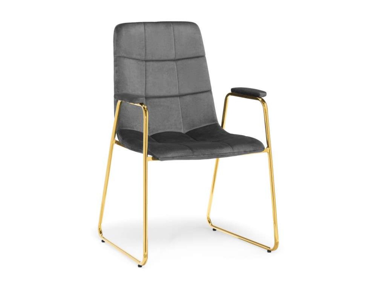 Lana dark grey / gold Стул на металлокаркасе