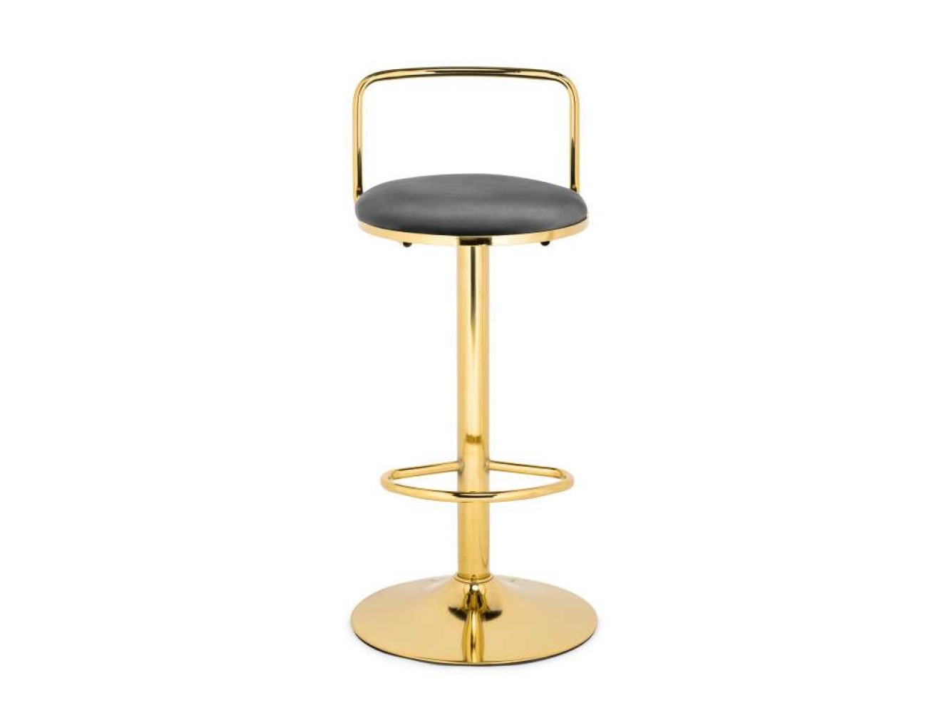 Lusia dark gray  / gold Барный стул