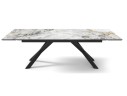 Стол DikLine SKD160 Керамика FNZW 162806176 ARCTIK OCEAN/подстолье черное/опоры черные (2 уп.),