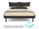 Мягкая кровать Fly 1600 шоколад с ортопедическим основанием арт. 885791