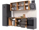 Кухня Челси 2,0м, Крафт золотой/Железный камень арт. 1576545