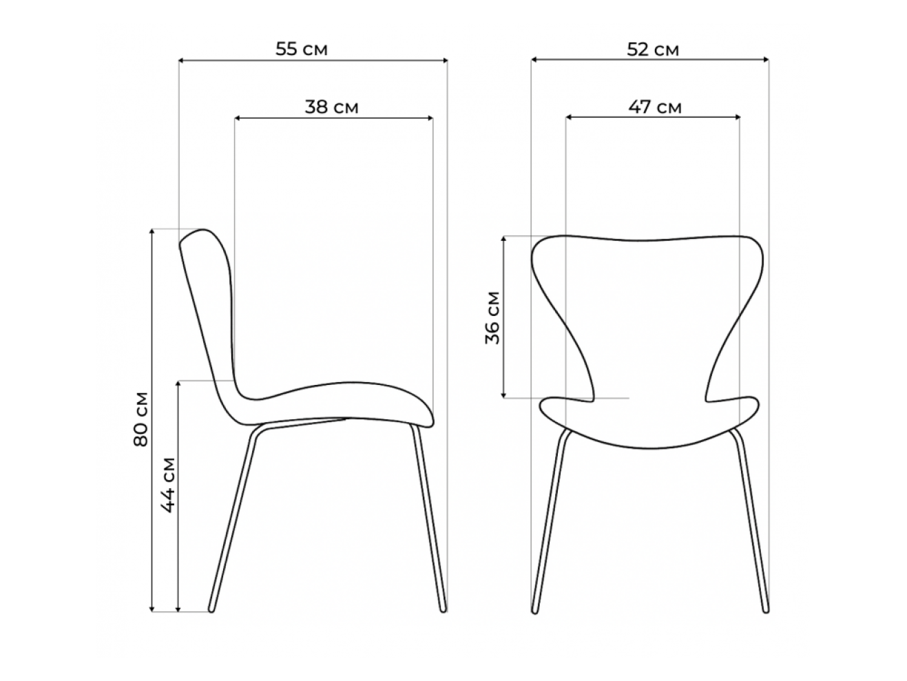 Solo white / gold Стул на металлокаркасе