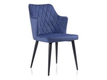 Velen dark blue Стул на металлокаркасе