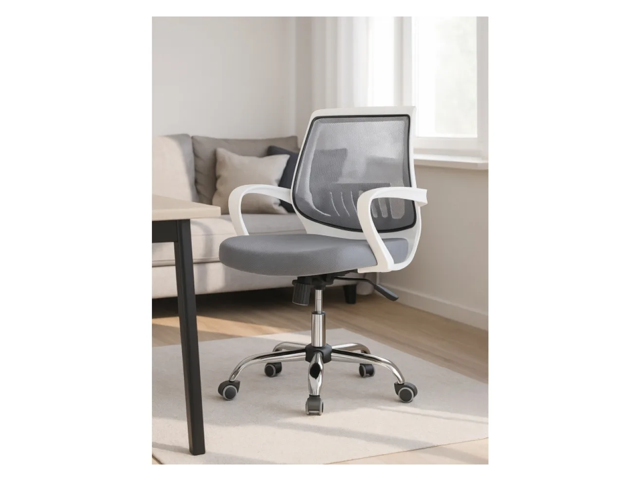 Ergoplus light gray / white Компьютерное кресло арт. 734527