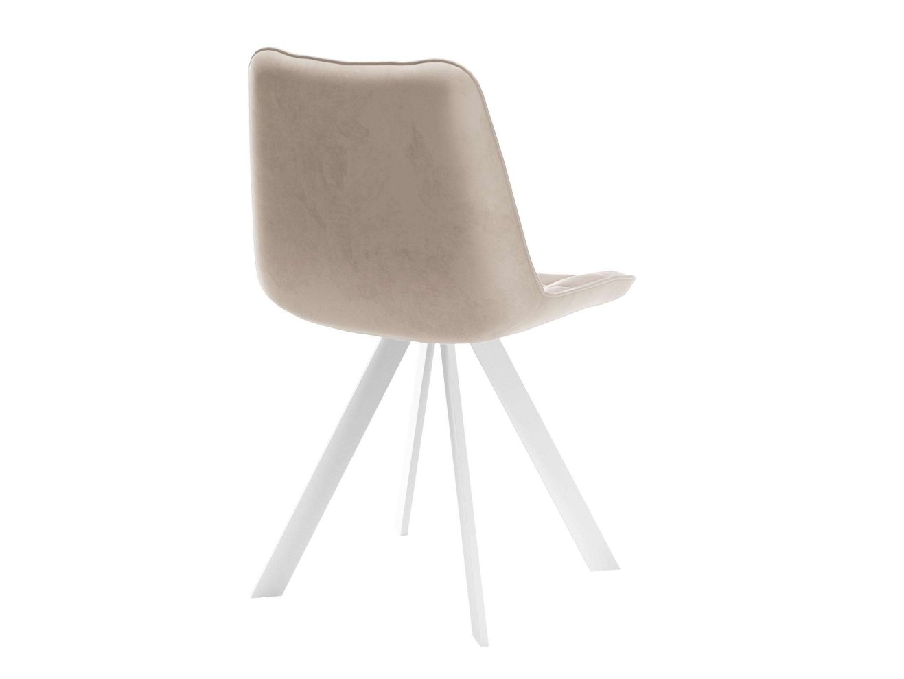 Стул DikLine 229 поворотный, B03 BEIGE, ножки белые