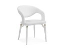 Palma white / white and gold Стул на металлокаркасе