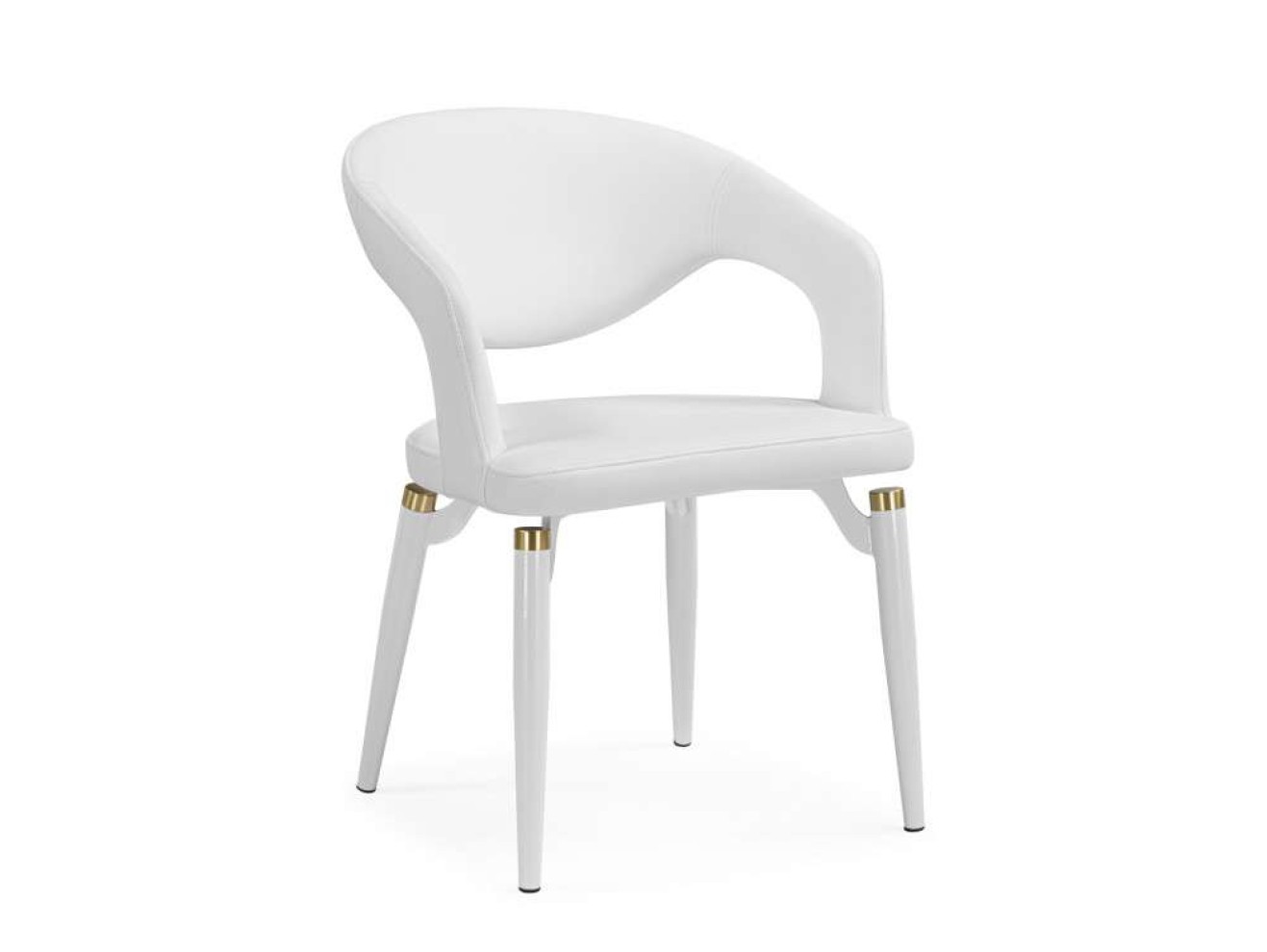 Palma white / white and gold Стул на металлокаркасе