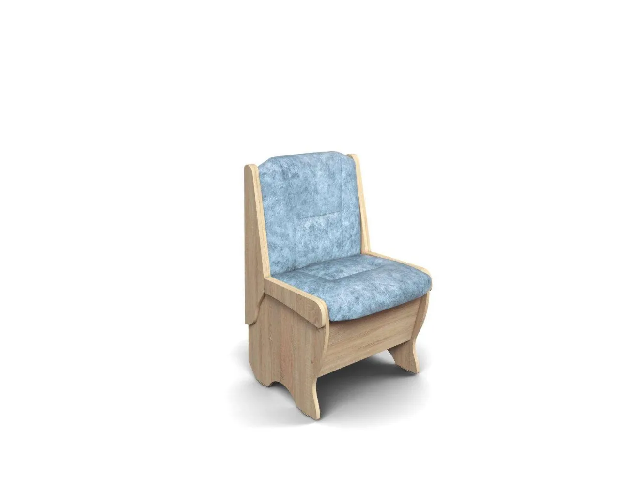 Скамья Лотос 550 / Дуб Сонома / Велюр Лагуна арт. 1149695
