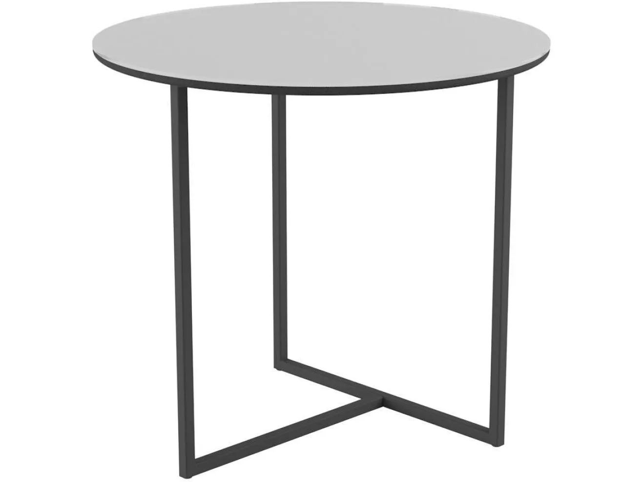 Стол журнальный Калифорния Альбано Glass белая Lacobel арт. 1038341