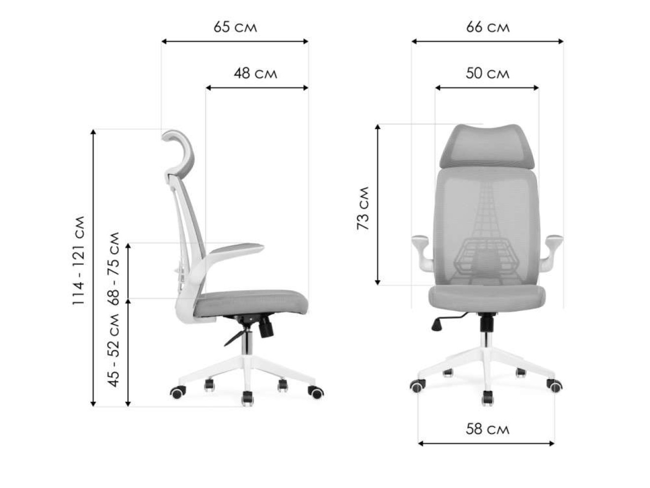 Lokus light gray Компьютерное кресло