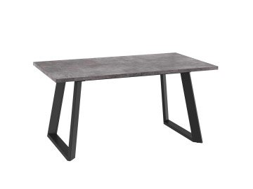 Стол Лофт Люкс 160 ДЫМЧАТАЯ КЕРАМИКА, Черный
