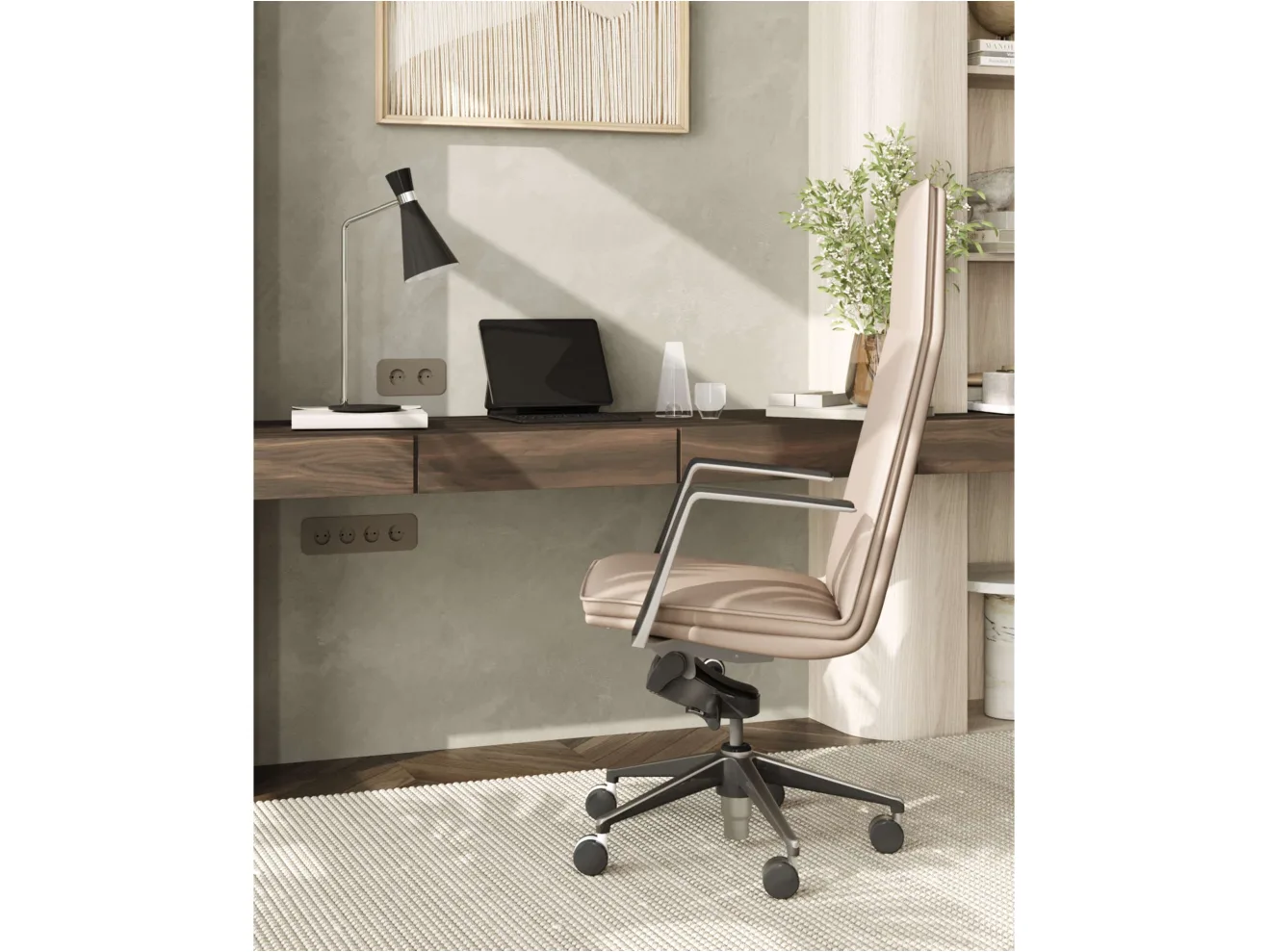 Кресло руководителя STOOL GROUP TopChairs Arrow светло-серый арт. 1567885