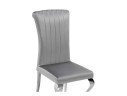 Lund dark grey / steel Стул на металлокаркасе