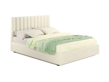 Мягкая кровать Olivia 1600 беж с подъемным механизмом