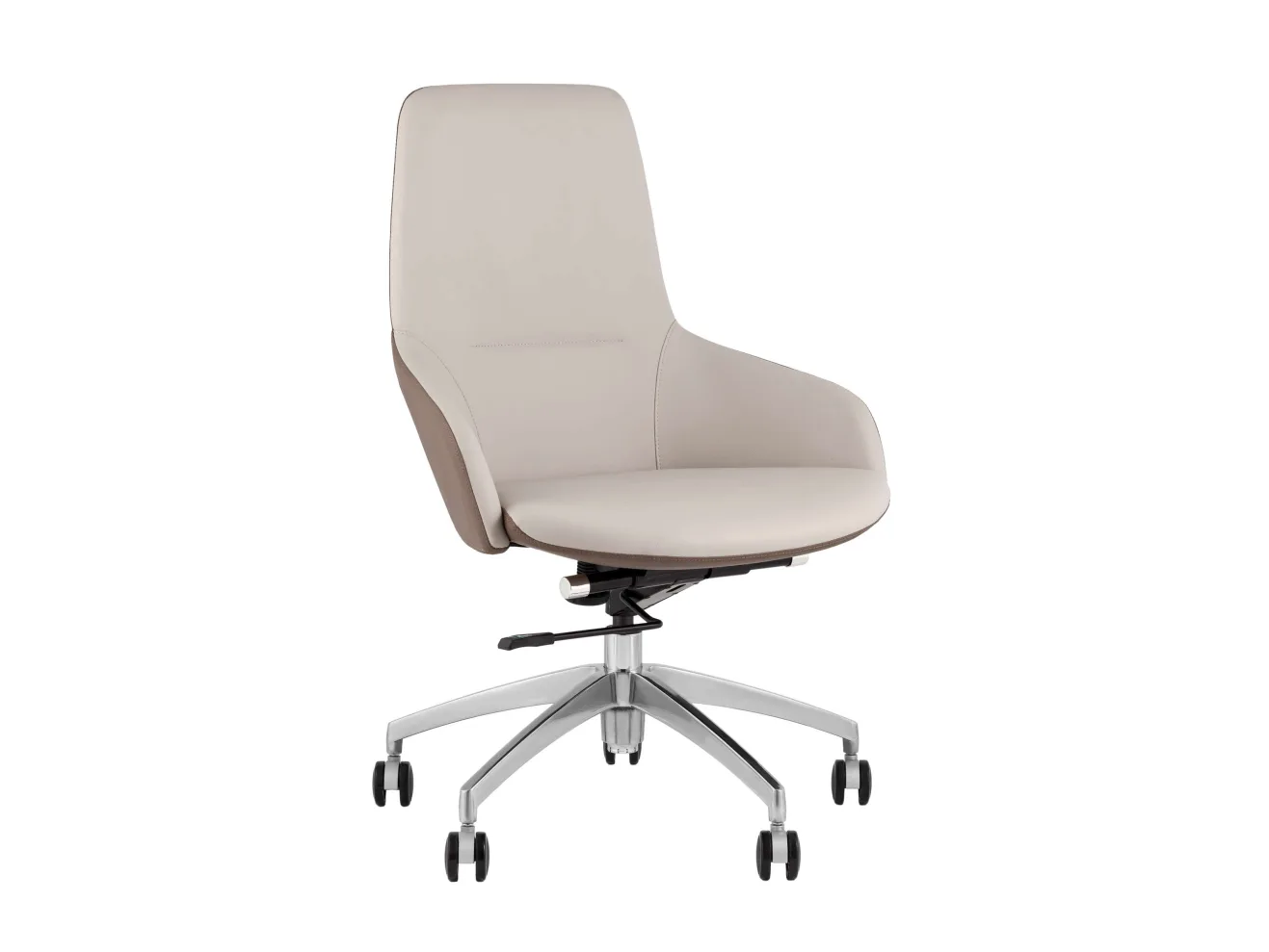 Кресло офисное STOOL GROUP TopChairs Soulo бежевый/коричневый арт. 1568043