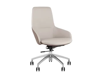 Кресло офисное STOOL GROUP TopChairs Soulo бежевый/коричневый