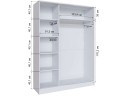 Шкаф-купе Стиль-2 1600, Дуб крафт золотой/Графит серый арт. 1308067