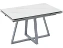 Стол обеденный STOOL GROUP Керас 120-180*80 Snow white, подстолье серое арт. 1568357