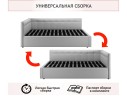 Мягкая кровать-тахта Bonna 1200 мята пастель c подъемным механизмом