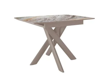 Стол DikLine DKB110, Керамика Venetian Brown Light глянец, опоры капучино