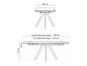 Вилли 120(180)х80 сarmen light grey / черный Керамический стол