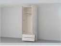Аллегро 9 МДФ Шкаф 2-створчатый с ящиками (Бодега белая/Сандал белый) арт. 1213495