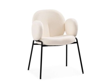 Kalipso white / black Стул на металлокаркасе