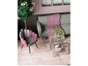 Журнальный столик Stool Group ГЭТСБИ 55*55 Прозрачное стекло/Сталь арт. 1598829