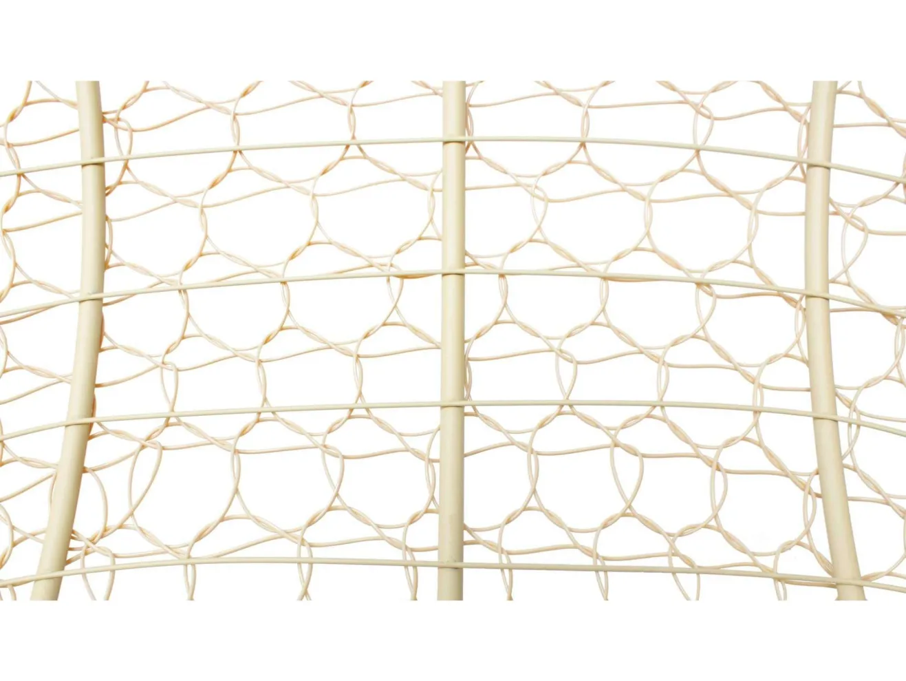 Диван МАМАСАН с ротангом бежевый, коричневая подушка арт. 1225199