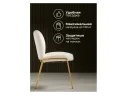 Kalipso 1 white / gold Стул на металлокаркасе арт. 1313589