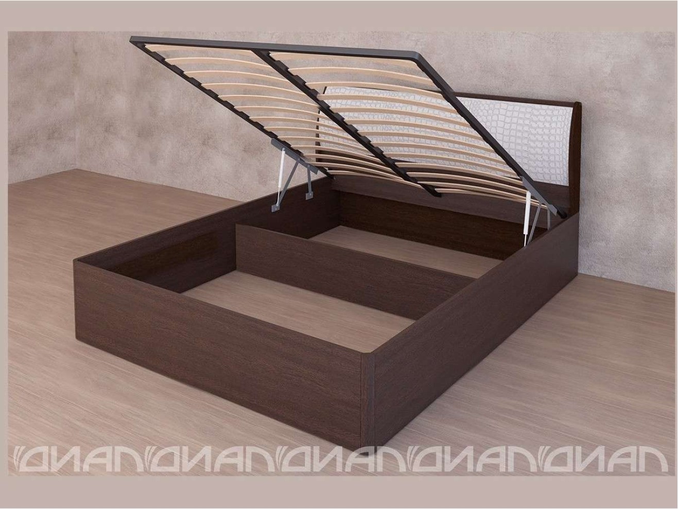 Кровать Кэт-4 арт.033 с подъёмным механизмом 160*200 (Венге) арт. 1212777