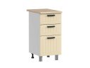 МК Аленушка 1м с 3 ящ Орхидея Крем,скоба черный,сонома