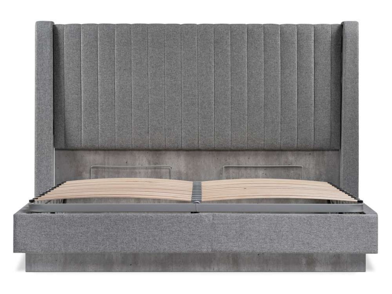 Tulip 160х200 с ПМ метрополитан грей / белая матовая Кровать