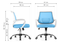 Ergoplus blue / white Компьютерное кресло