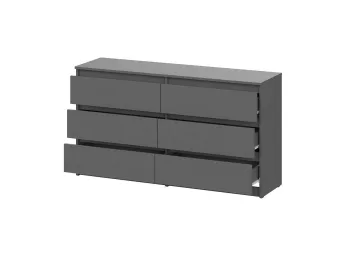 Комод с ящиками 1,38м Денвер, графит