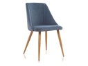 Morgan blue / wood Стул на металлокаркасе