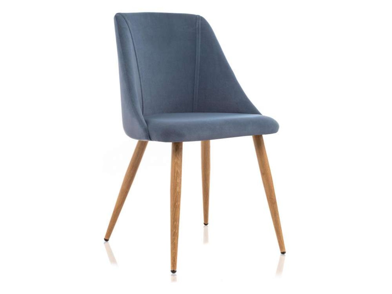 Morgan blue / wood Стул на металлокаркасе