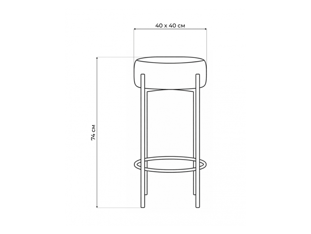 Сайпл MR-26 / черный Барный стул арт. 1576485