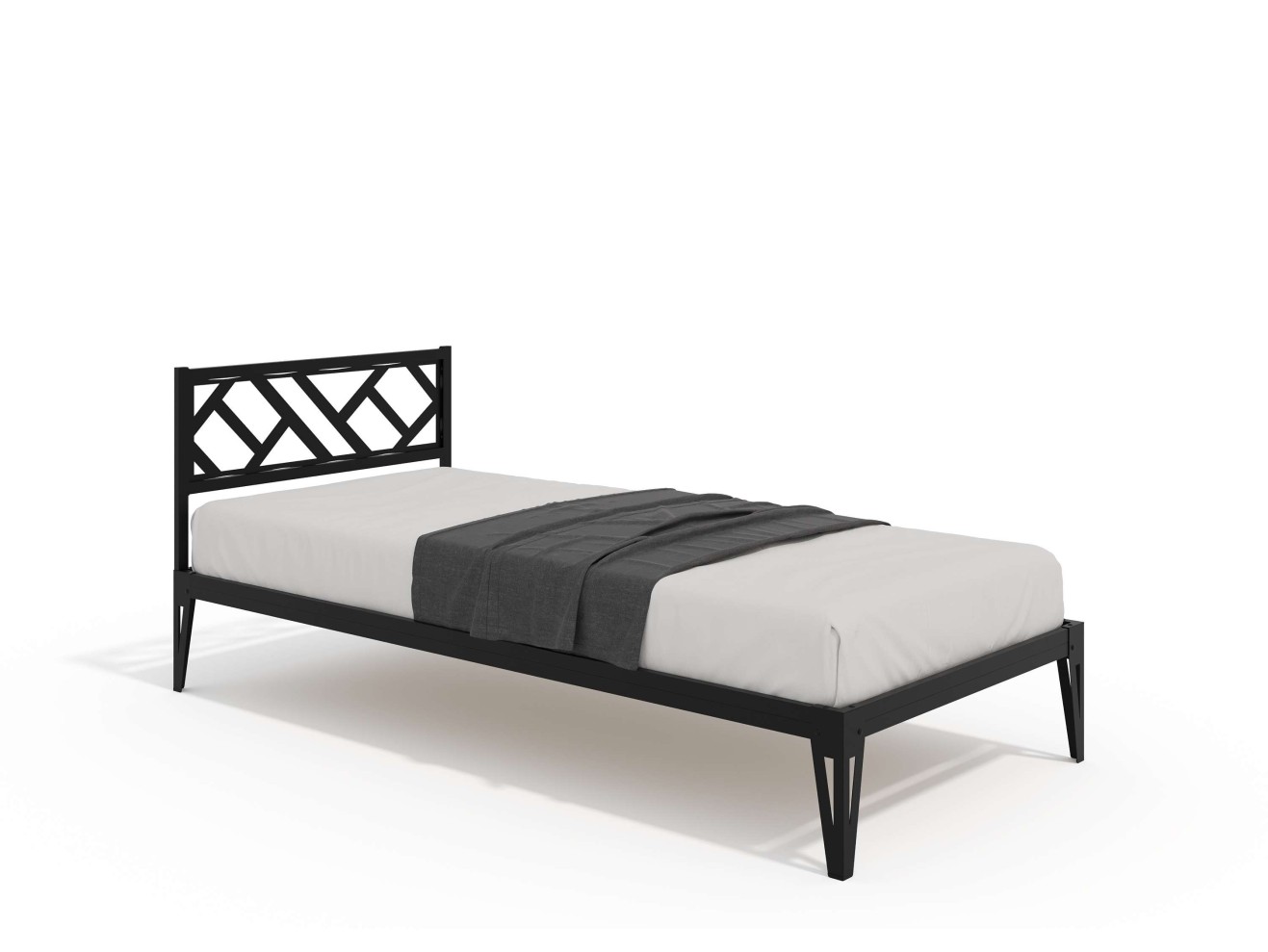 Кровать КМД 47 АЙРИС 900, черный арт. 1532405