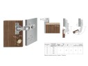 Петля H603A02/6014 с 0 вхождением с амортизацией Clip-on 90