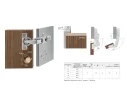 Петля H603A02/6014 с 0 вхождением с амортизацией Clip-on 90 арт. 1107061