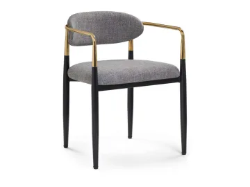 Lord gray / black / gold Стул на металлокаркасе