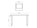 Лиман 140 x 80 дуб крафт золотой / белый матовый Стол деревянный
