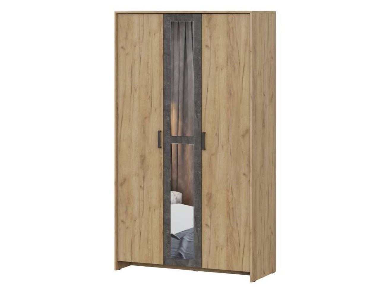 Таика дуб золотой / камень темный Шкаф
