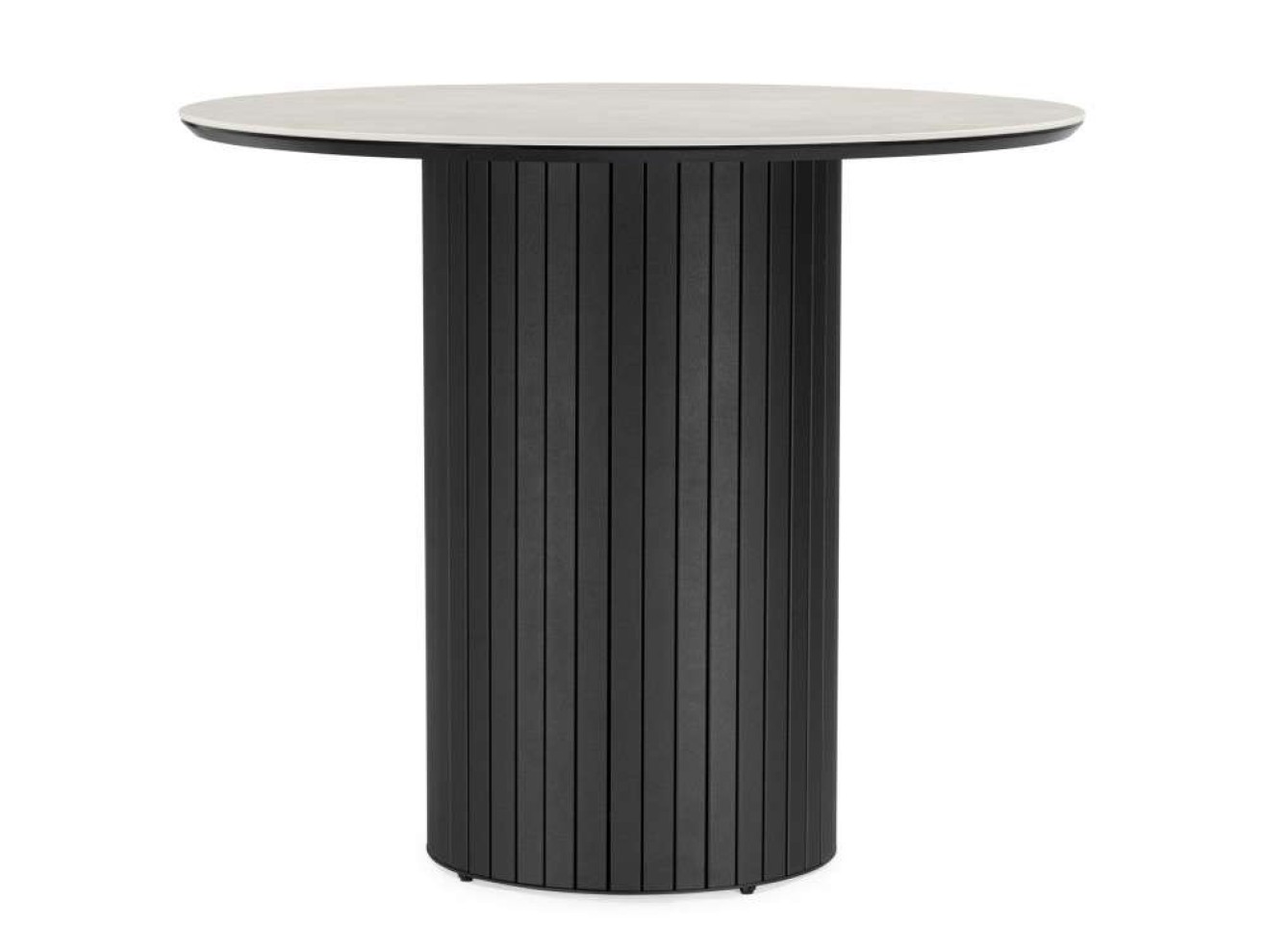 Гравент 90 carmen light grey / черный Керамический стол арт. 1353917