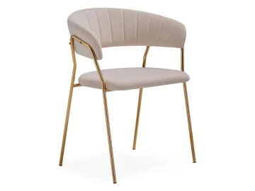 Kamelia 1 beige / gold Стул на металлокаркасе
