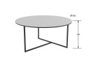 Стол журнальный Калифорния Маджоре Glass белая Lacobel арт. 1038351